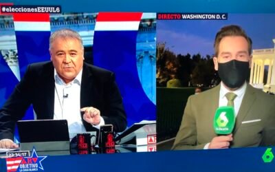 El periodista de #EleccionesEEUU6 parece que va de verde oliva en homenaje a la aceituna sevillana @laSextaTV #eleccion2020