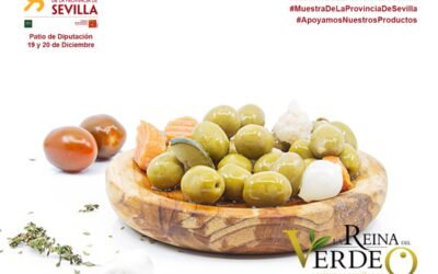 La Reina del Verdeo llega este fin de semana al patio de @DIPUSEVI con su #aceituna de mesa sevillana, aliñada con la mejor materia prima y de producción nacional. 
Pero podemos comprarla todo el año a través de su web: 
http://www.lareinadelverdeo.com
#SaboresdeSevilla @Arahalcomunica
