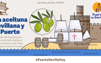 La exportación de la aceituna sevillana ? a través del Guadalquivir posee una gran tradición ?. Esta se remonta a la época del comercio con las Indias. Años más tarde, en 1893 se exportan cerca de 7.000 toneladas desde el @PuertoDeSevilla. #sevilladedondevienenlasaceitunas