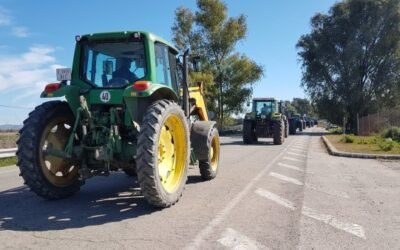 Caravanas de protesta contra la reforma de la PAC y la protección especial del lobo