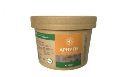 Koppert presenta el nuevo envase biodegradable de Aphytis