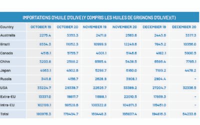 Sigue la tendencia positiva en la demanda de aceite de oliva y aceituna de mesa de los mercados canadiense y brasileño