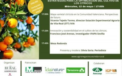 Vida Rural celebra el 12 de mayo un webinar sobre estrategias para la optimización del cultivo de los cítricos