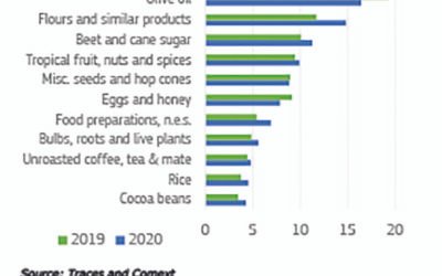 Una sexta parte del aceite de oliva importado en la UE durante 2020 era ecológico