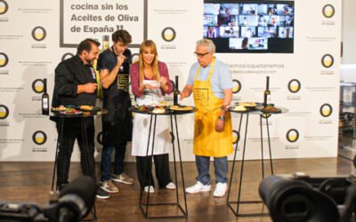 Los actores Nicolás Coronado, Raquel Meroño y Leo Harlem versionan recetas de toda la vida con los aceites de oliva como ingrediente estrella