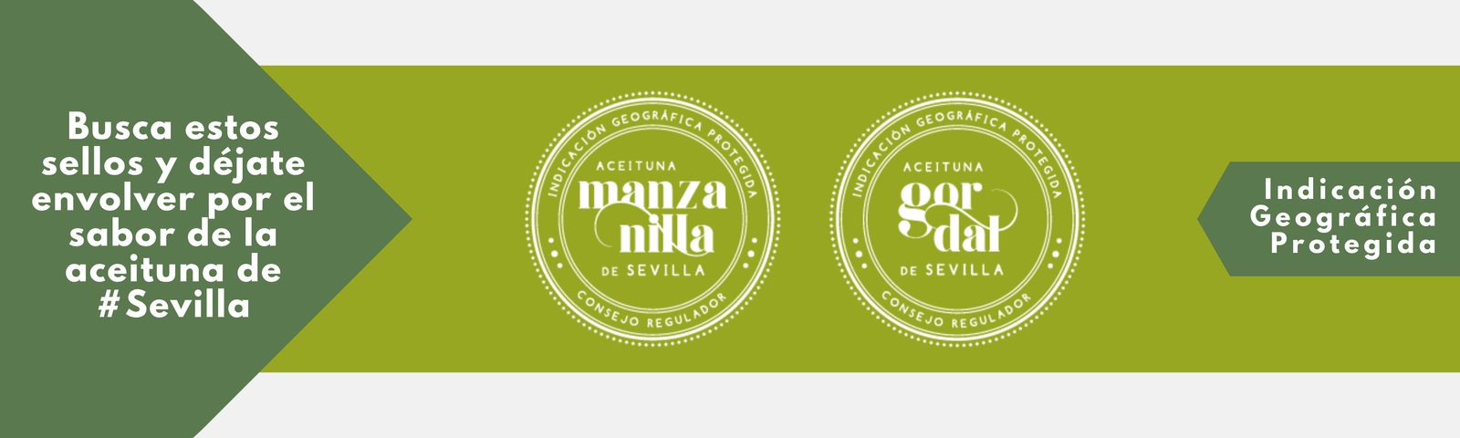 Sellos de la IGP Manzanilla y Gordal de Sevilla