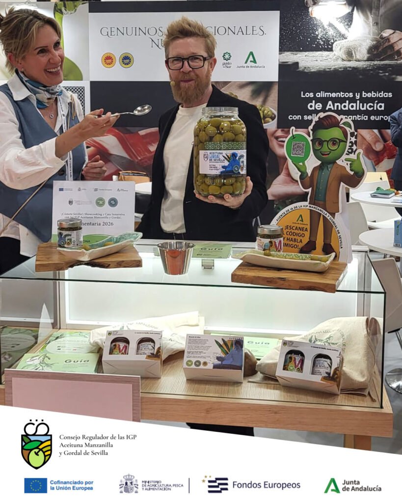 Las aceitunas Manzanilla y Gordal de Sevilla con IGP llevan su origen y sabor a Alimentaria Barcelona 2026 12