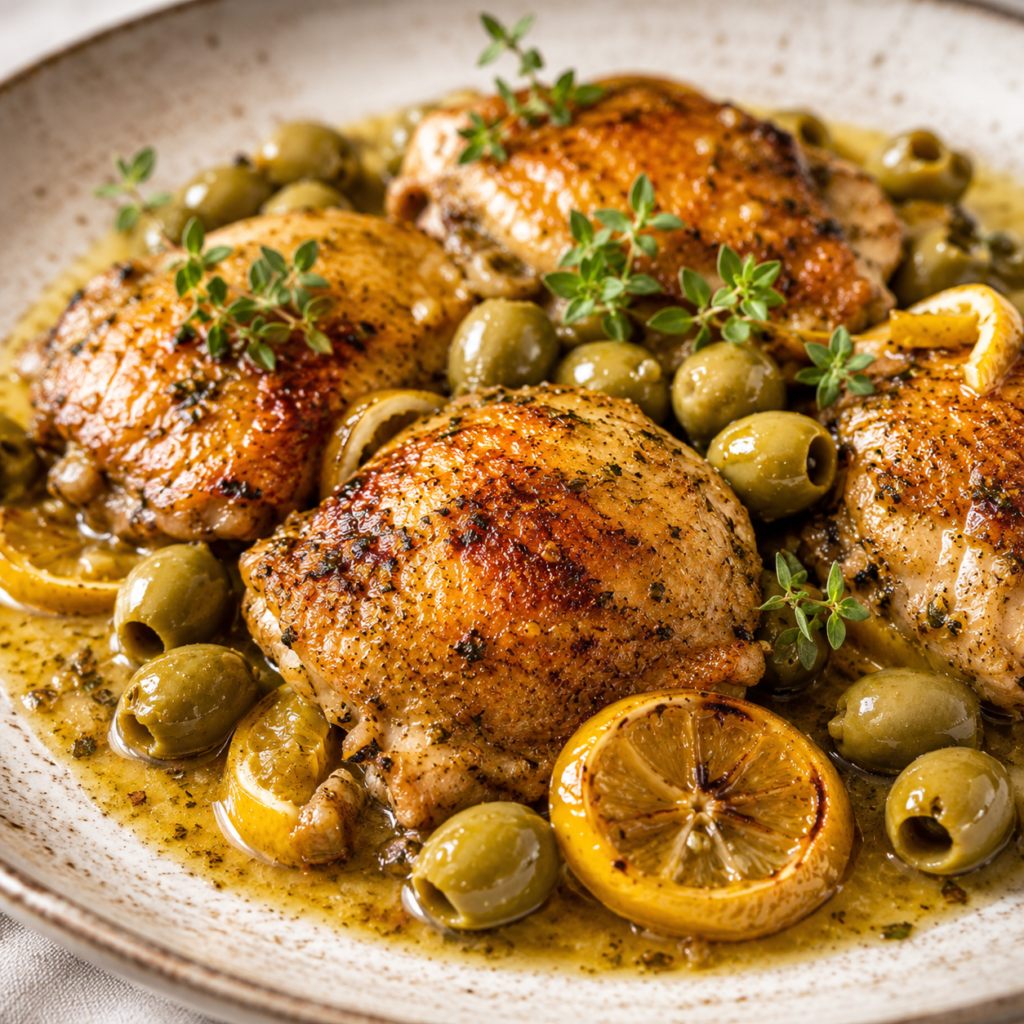 Pollo al limón con Aceitunas Manzanilla de Sevilla: un guiso mediterráneo lleno de sabor 4 Pollo al limón con Aceitunas Manzanilla de Sevilla: un guiso mediterráneo lleno de sabor 3